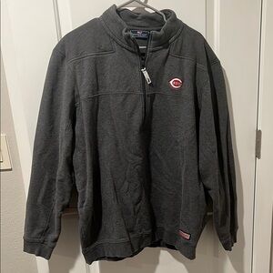 Cincinnati Reds Vineyard Vines Gray Shep Shirt pullover